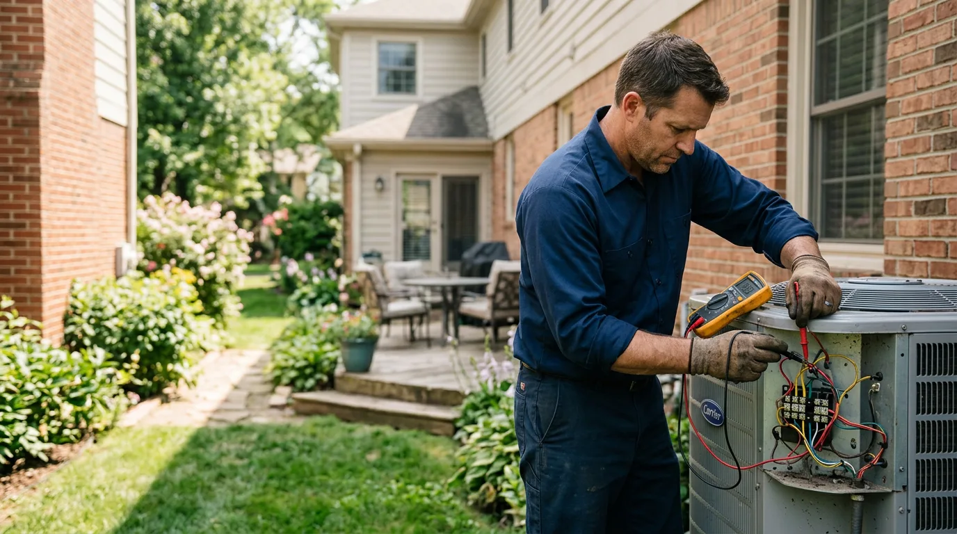 HVAC technician working near Townsville, NC